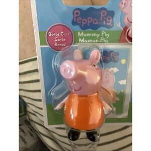 Hasbro Peppa Pig Mummy Pig Mini‎ Figure Just Play Cute Collectable Bonus Card